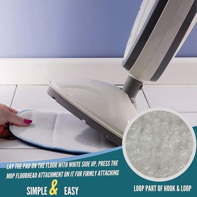 8 Pack Microfibre Replacement Steam Mop Pads For S85 CM Cleaner - Image 3
