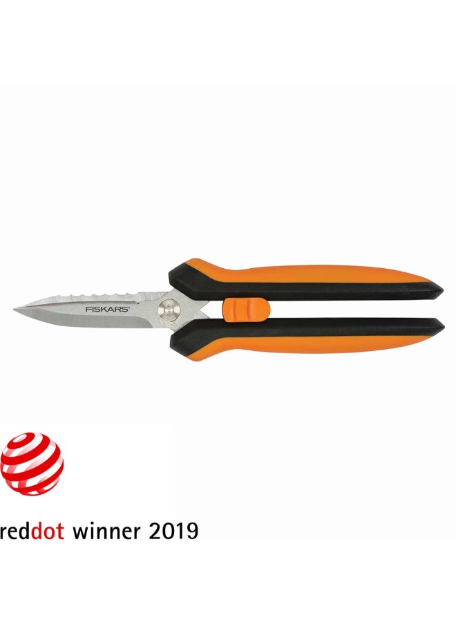 Fiskars Multi-Purpose Soft-Grip Garden Snip with Sheath Orange and Black 3.81 x 11.43 x 29.21 cm 9181207 - Image 1