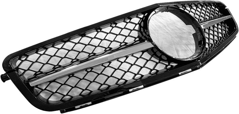 Collect Light AMG Style Front Bumper Grille for Mercedes Benz W204 C Class (2007-2014) - Chrome-Black - Image 5