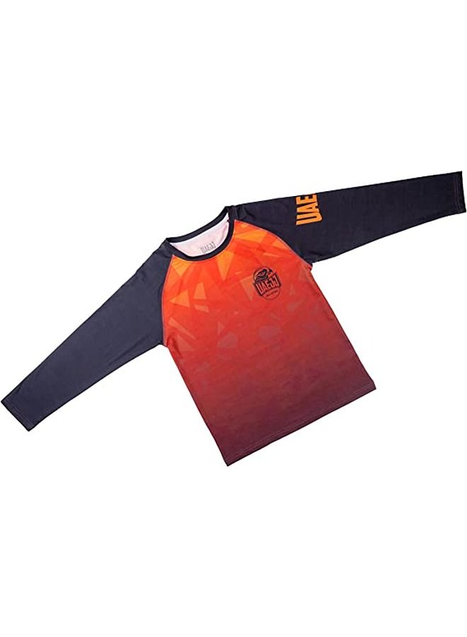 UAEJJ Jiu Jitsu Long Sleeve Rash Guard For Kids - Image 1