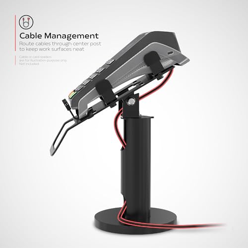 CTA Digital CTA Universal Credit Card Reader Stand - Universal Rotating Card Reader Terminal Stand for Verifone, Ingenico & Pax POS Stations - Bolt Down or Adhesive Anti-Theft Security - Easy Install - Image 5