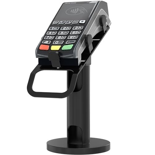 CTA Digital CTA Universal Credit Card Reader Stand - Universal Rotating Card Reader Terminal Stand for Verifone, Ingenico & Pax POS Stations - Bolt Down or Adhesive Anti-Theft Security - Easy Install - Image 1