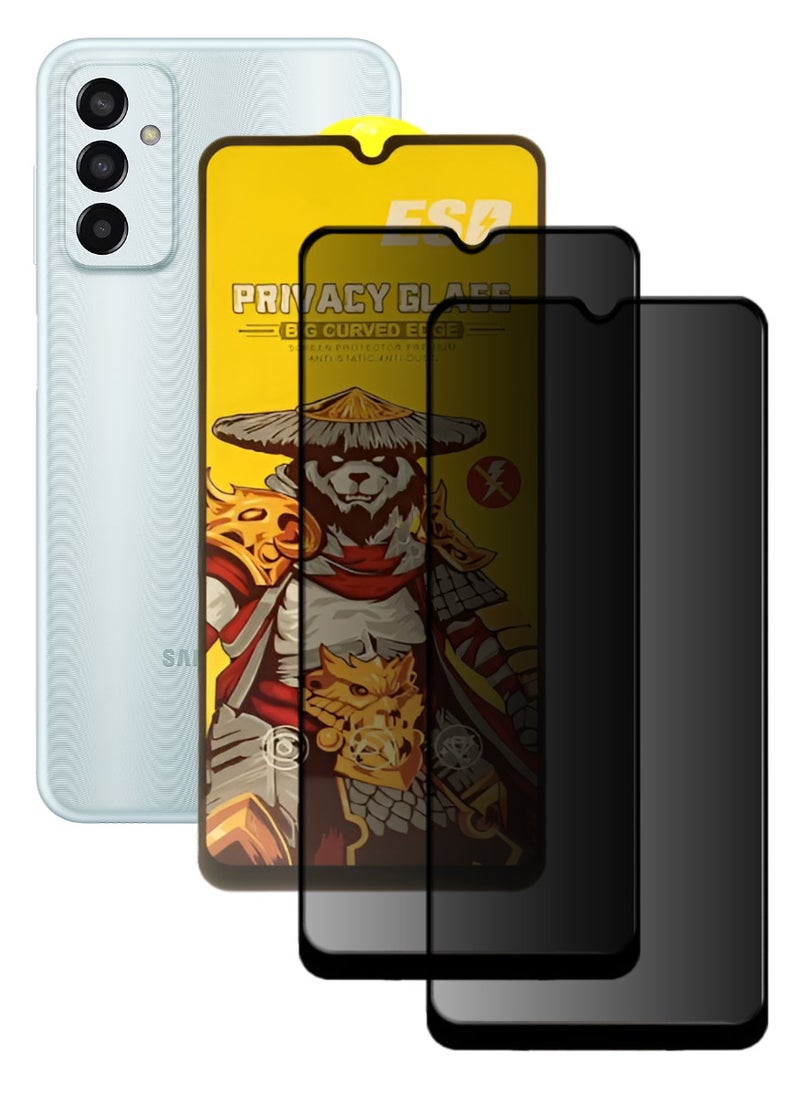 ESD 2 Pieces Tempered Dustproof Privacy Glass Screen Protector Compatible For Samsung Galaxy M13 - Image 1