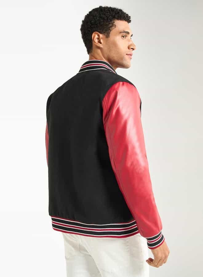 سبلاش فيڤ جاكيت بأزرار وتفاصيل زخارف هارفارد - Image 3