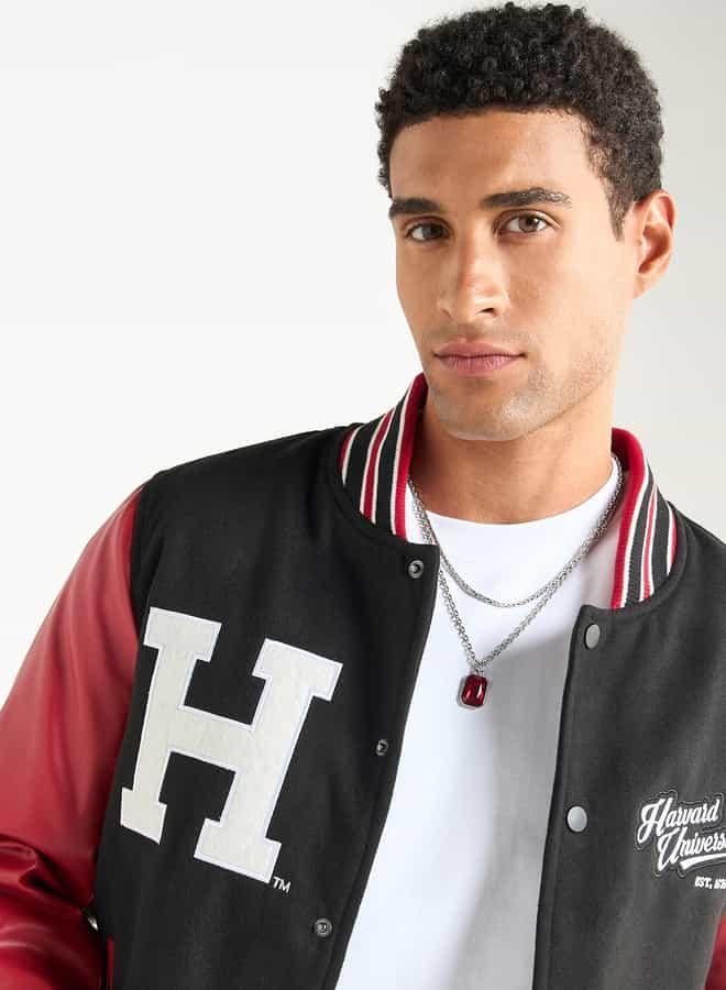 سبلاش فيڤ جاكيت بأزرار وتفاصيل زخارف هارفارد - Image 4