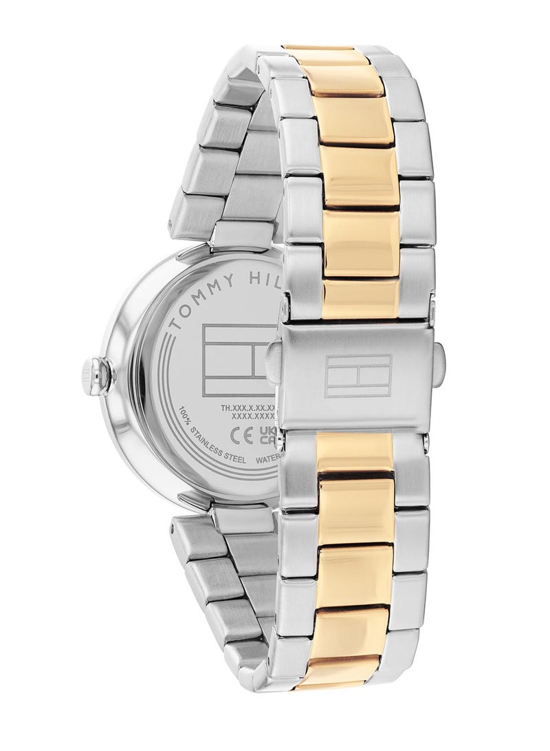 TOMMY HILFIGER ساعة يد نسائية من الستانلس ستيل بعقارب دائرية الشكل 1782680 - 34 ملم - Image 3