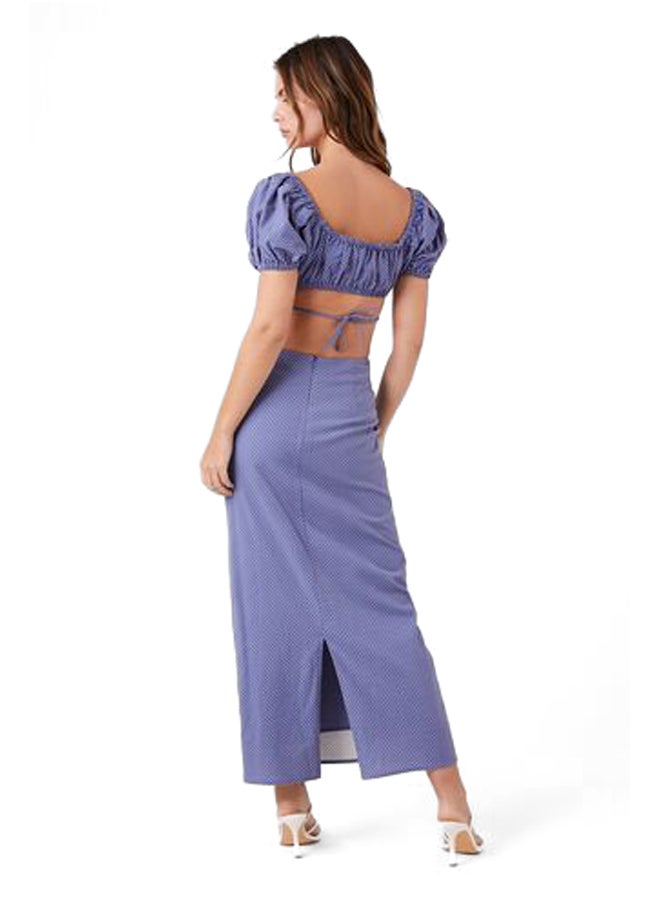 FOREVER 21 Pin Dot Crop Top & Maxi Skirt Set  - Image 2