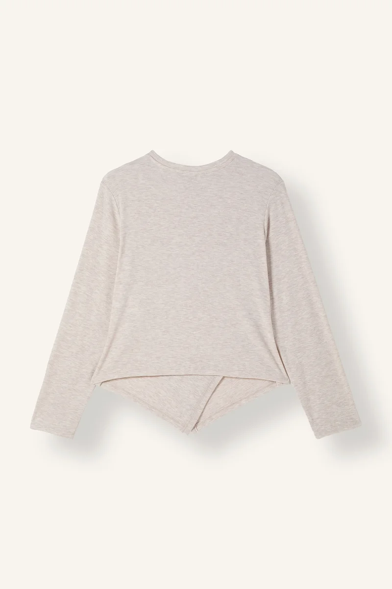ديفاكتو Regular Fit Ribana Long Sleeve T-Shirt