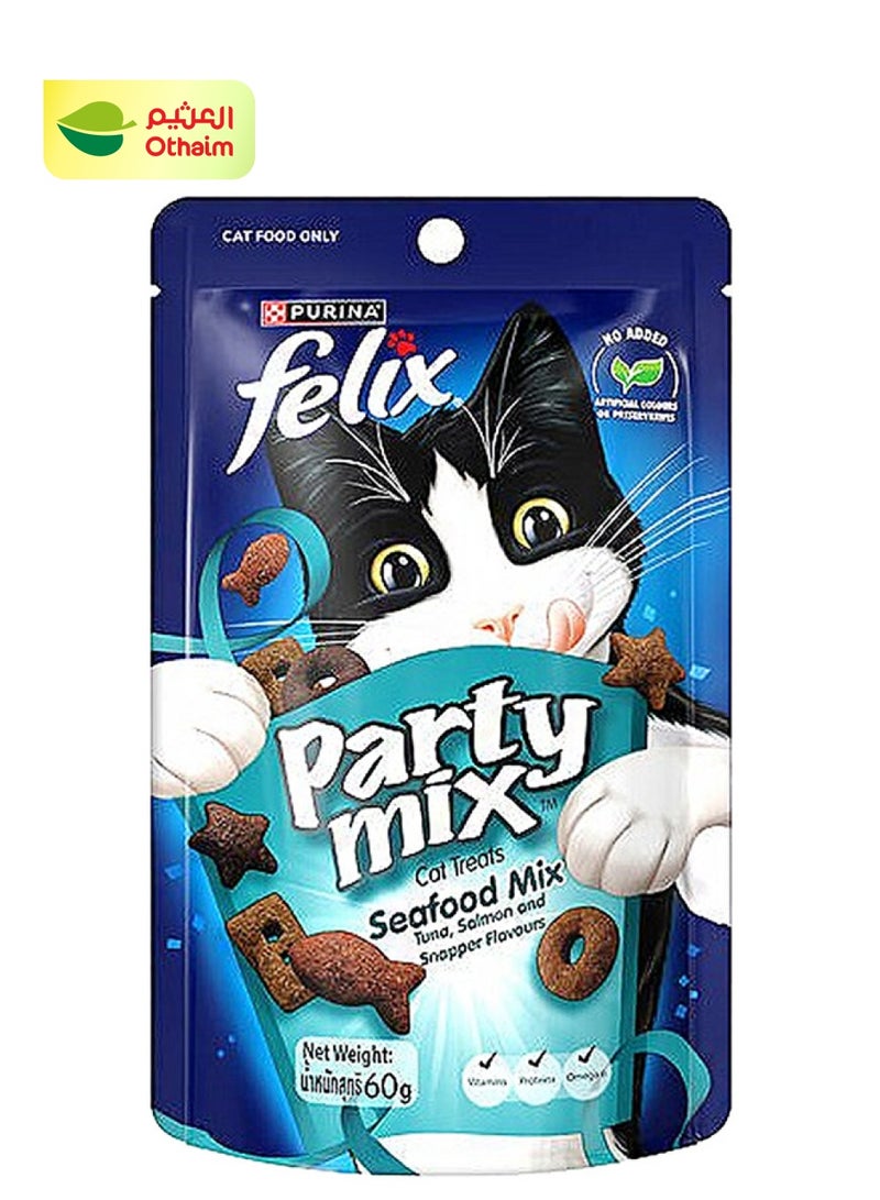 Felix Felix Cat Treat Party Mix Seafood Mix , 60g 