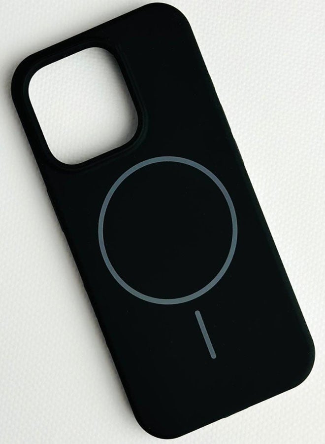 Silicone Case Compatible with Iphone 12 | 12 Pro, Slim Design, Magnetic, with Microfiber Lining, Soft Silicone Grip and Scratch Resistant Compatible with Iphone 12 | 12 Pro - Black - Image 2