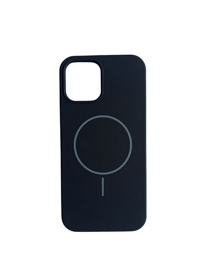 Silicone Case Compatible with Iphone 12 | 12 Pro, Slim Design, Magnetic, with Microfiber Lining, Soft Silicone Grip and Scratch Resistant Compatible with Iphone 12 | 12 Pro - Black - Image 3