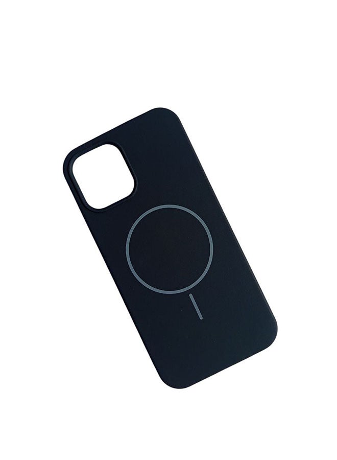 Silicone Case Compatible with Iphone 12 | 12 Pro, Slim Design, Magnetic, with Microfiber Lining, Soft Silicone Grip and Scratch Resistant Compatible with Iphone 12 | 12 Pro - Black - Image 4