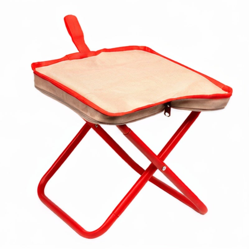 Portable Folding Stool: 330-Lb Capacity, 7075 Aluminum Frame, Built-In Storage Bag - Lightweight 2 Lbs, Effortless 1-Second Setup, 600D Oxford Seat Compact Travel Stool for Camping, Hiking, Fishing, O - Image 1
