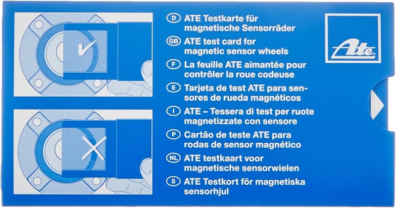 ATE 760130 ABS Test Card for Magnetic Sensor Wheels - Image 1