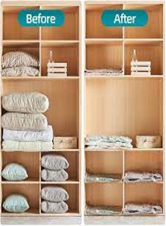 Clothes and Blanket Vacuum Storage Bag - 4-Piece Set - Space Saver and Dust Proof - 80*110 cm - by KataKeet  - Image 3