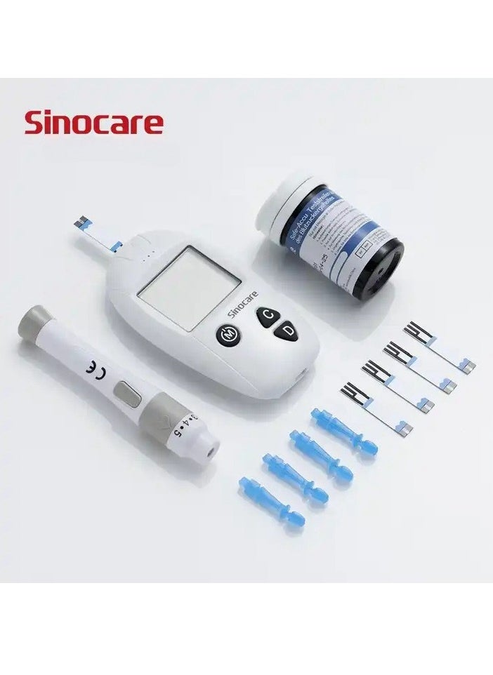 SINOCARE - Safe ACCU Blood Glucose Monitoring System With 50 Test Strips And 50 Test Lancets - Image 1