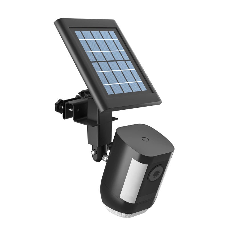HOLACA 2in1 Weatherproof Gutter Mount for Stick Up CamPro Solar Panel Spotlight Cam Pro Battery and Outdoor Cam Plus Battery Outdoor Mount Accessories for Ring Solar Panel Black - Image 2
