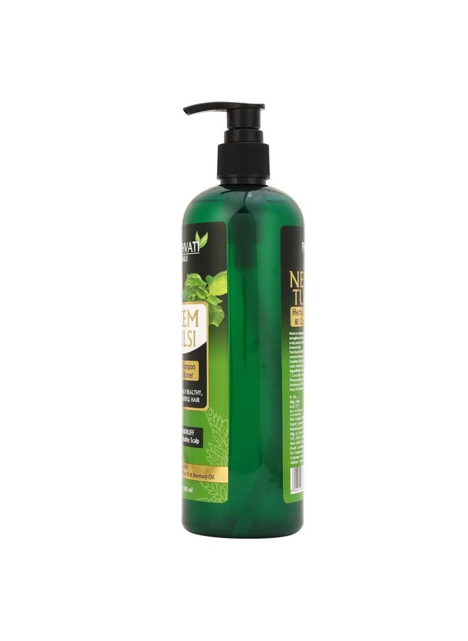 Panchvati Herbals Neem Tulsi Hair Shampoo Helps Maintain A Perfect Balance Between Healthy Growth Of The Hair Control Hair Fall 450 Ml  - Image 2