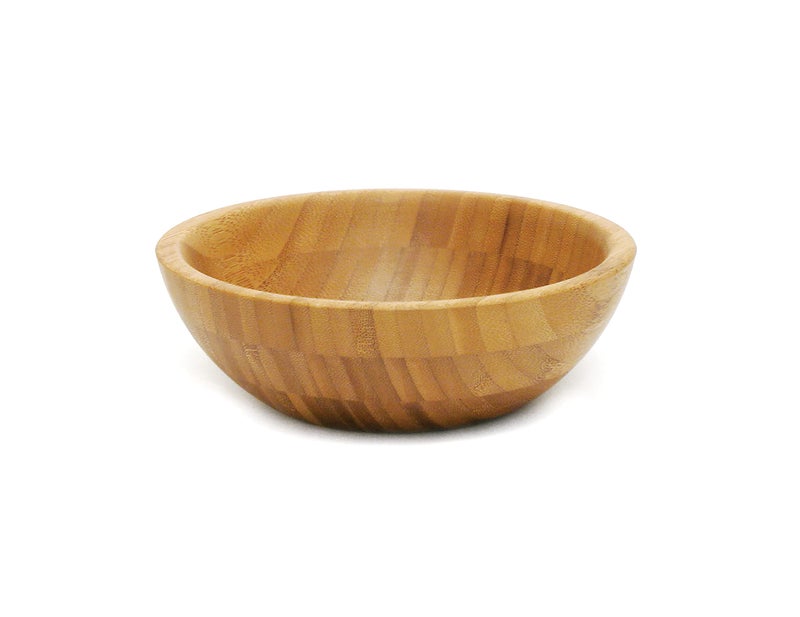 Lipper International Bamboo Wood Salad Bowl, Small, 7" Diameter x 2.25" Height, Single Bowl - Image 1