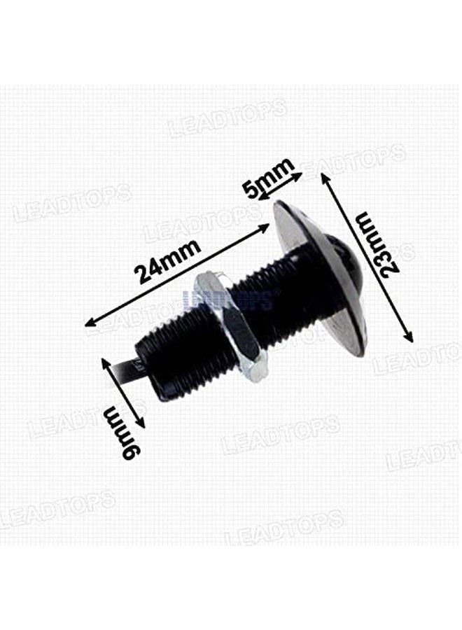 LEADTOPS 10-pack DIY 12V Ultra thin 23mm Eagle Eye Fog Tail DRL Daytime Running Lights (White, Black) - Image 3