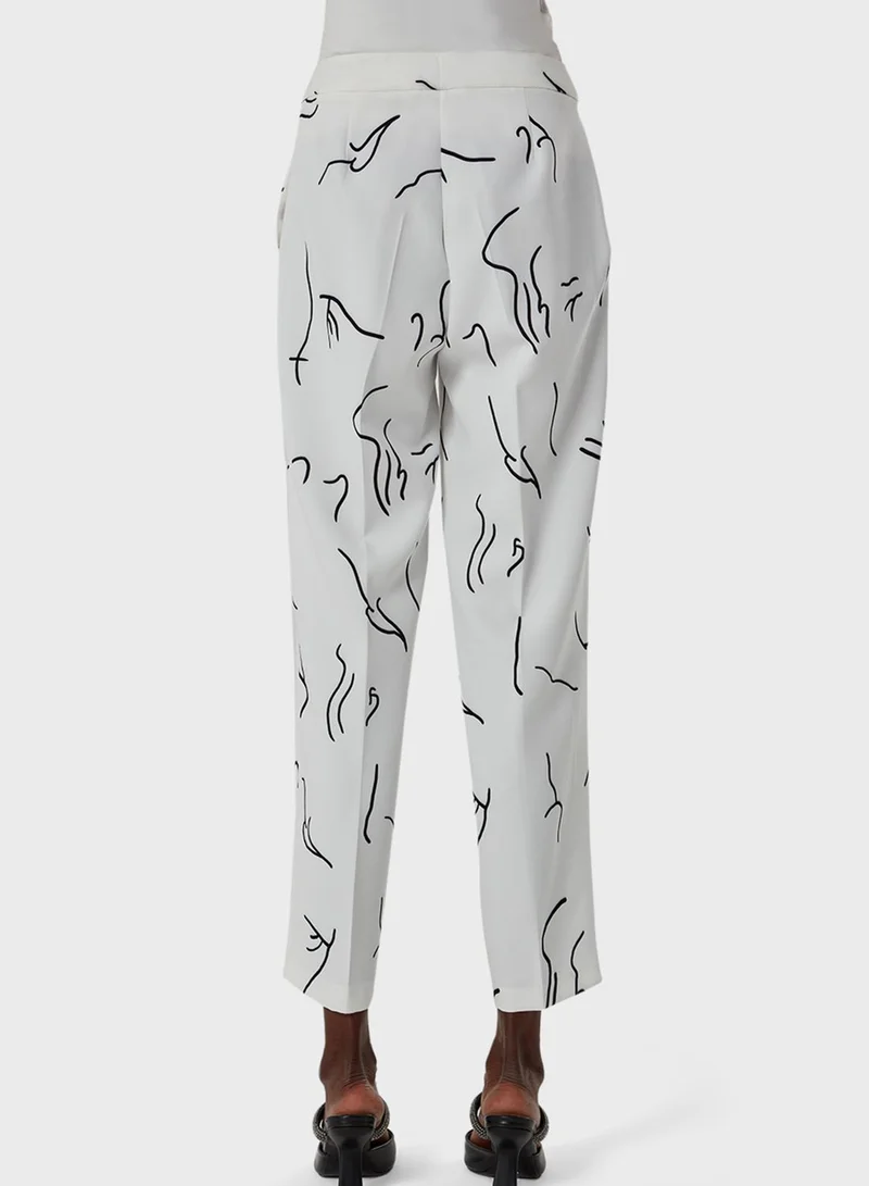 MIZALLE Printed Wide Leg Pants