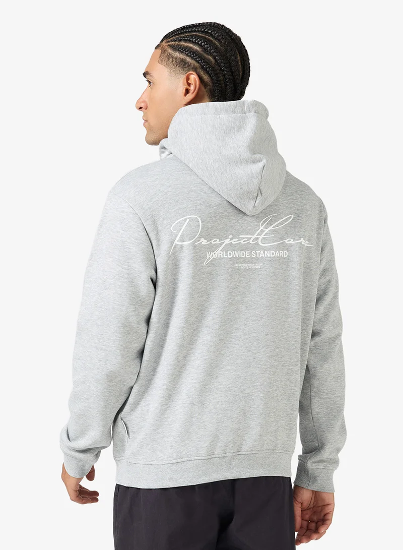 JACK & JONES Logo Pullover Hoodie