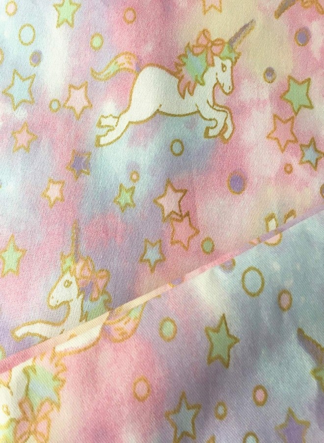 Brandream Kids Pillow Cases Set of 2 Standard 100% Cotton Pink Rainbow Unicorn Pillow Covers Decorative Pillow Covers for Full Queen Size Bed Daybed - Image 5