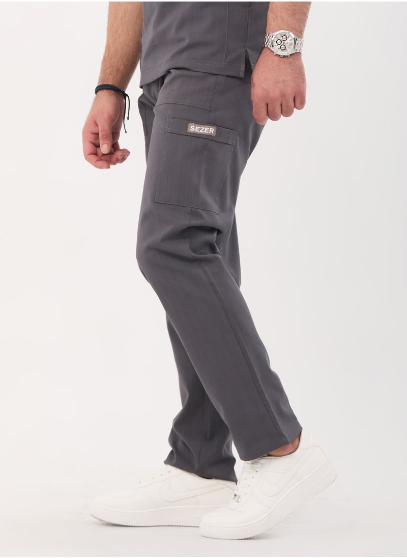 Caesar Medical Scrub for Men – comfort and durability with a modern and elegant design inGRAY