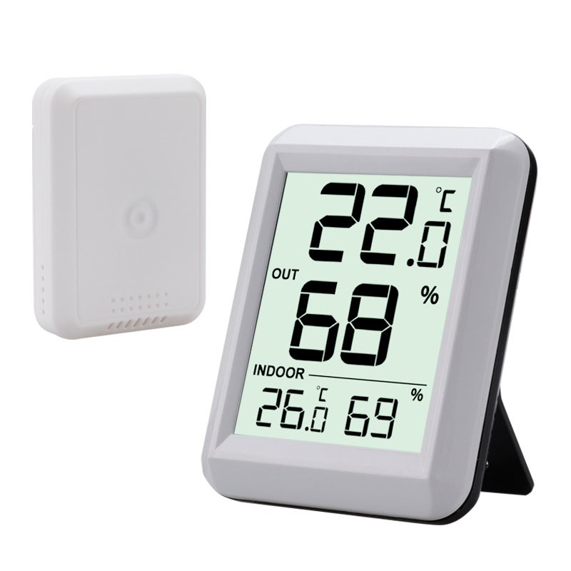 Wireless Indoor and Outdoor Thermometer Hygrometer, Home Baby Room Wall-Mountable and Desktop Temperature and Humidity Monitor, Digital Electronic Thermometer - Image 3