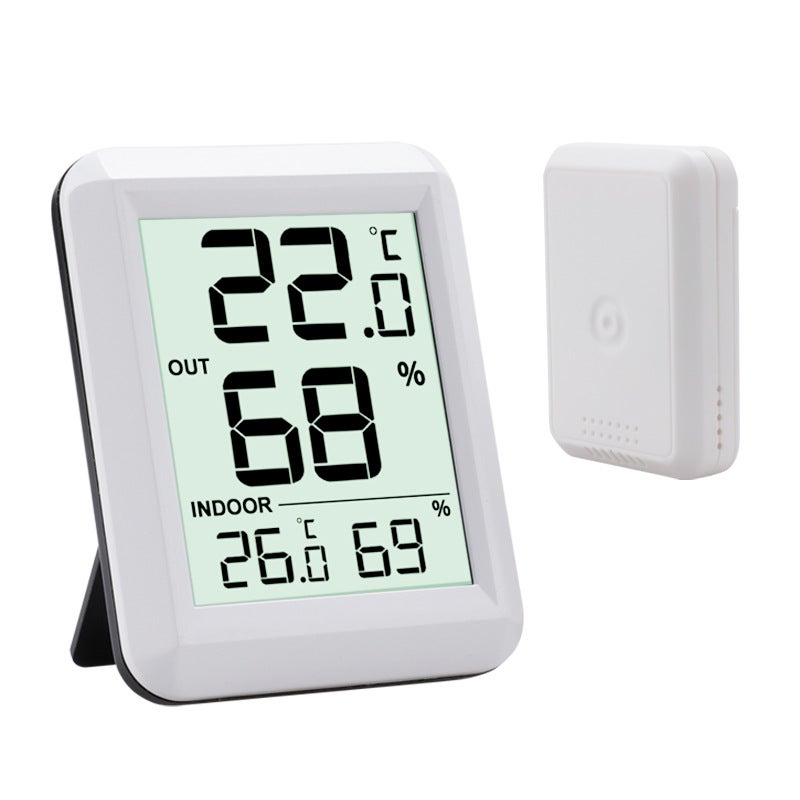 Wireless Indoor and Outdoor Thermometer Hygrometer, Home Baby Room Wall-Mountable and Desktop Temperature and Humidity Monitor, Digital Electronic Thermometer - Image 2
