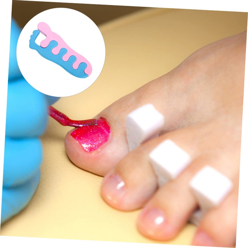 10 Pairs Soft Sponge Toe Separators for Pedicure and Nail Art Random Color - Image 3