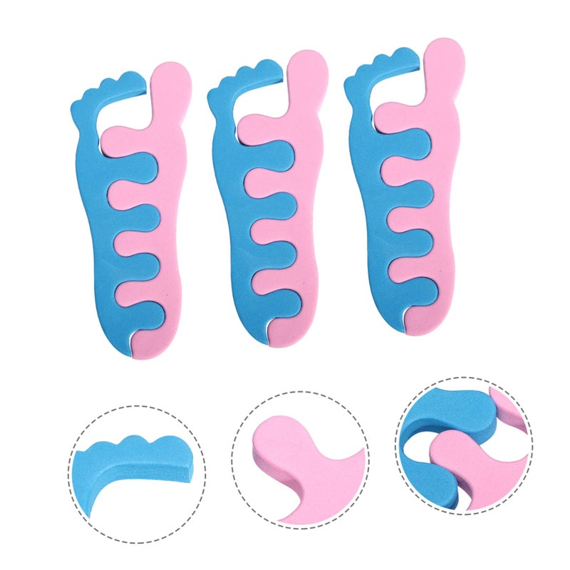 10 Pairs Soft Sponge Toe Separators for Pedicure and Nail Art Random Color - Image 4
