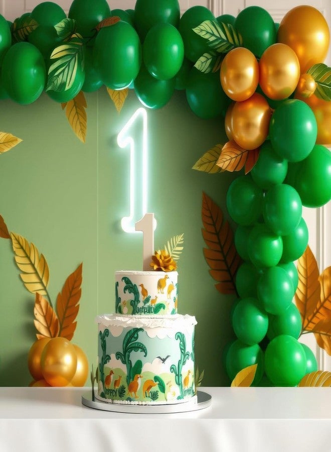 RUBFAC 87pcs Dark Green Balloons Different Sizes 18 12 10 5 Inch for Garland Arch, Green Latex Balloons for Birthday Party Baby Shower Wedding Halloween Christmas Party Balloons Decoration - Image 5