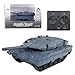 Tsiodot 24GHz Mini RC Tank Toy with LED and Rotating Turret The Ultimate Military Toy for Boys and Girls Gray - Image 2