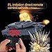Tsiodot 24GHz Mini RC Tank Toy with LED and Rotating Turret The Ultimate Military Toy for Boys and Girls Gray - Image 4