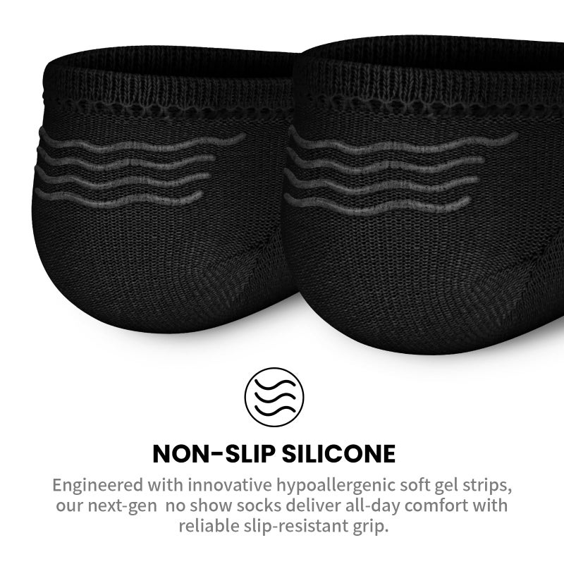 wernies No Show Socks for Women - 8 Pairs Low Cut Invisible Casual Short Ankle Socks for women Black/White/Gray/Nude 5-8 - Image 2