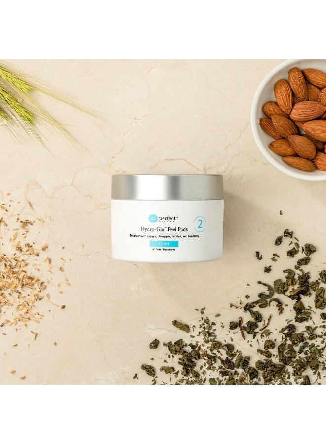 PERFECT IMAGE وسادات هيدروغلو للتقشير معززة بمستخلصات كوجيك ومانديليك وغلوتاثيون وعشبة العرقسوس والبابايا والأناناس وبييربيري 40 قوة - Image 4