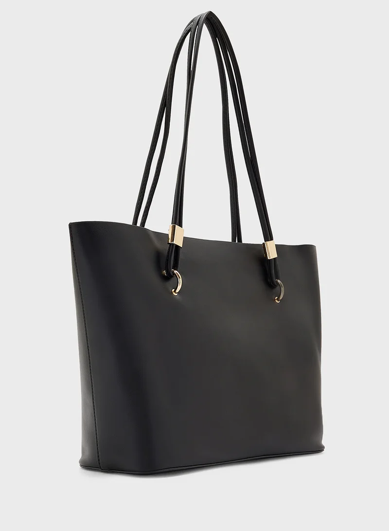 ELLA Metal Trim Tote Bag