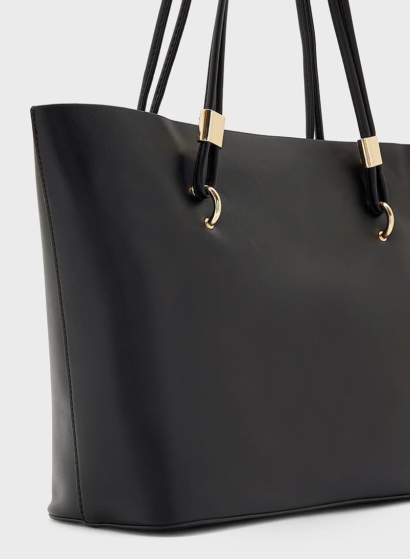 ELLA Metal Trim Tote Bag