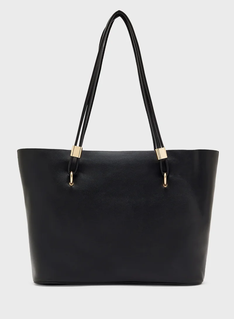 ELLA Metal Trim Tote Bag