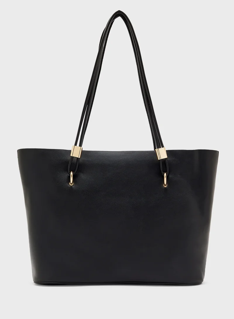 ELLA Metal Trim Tote Bag