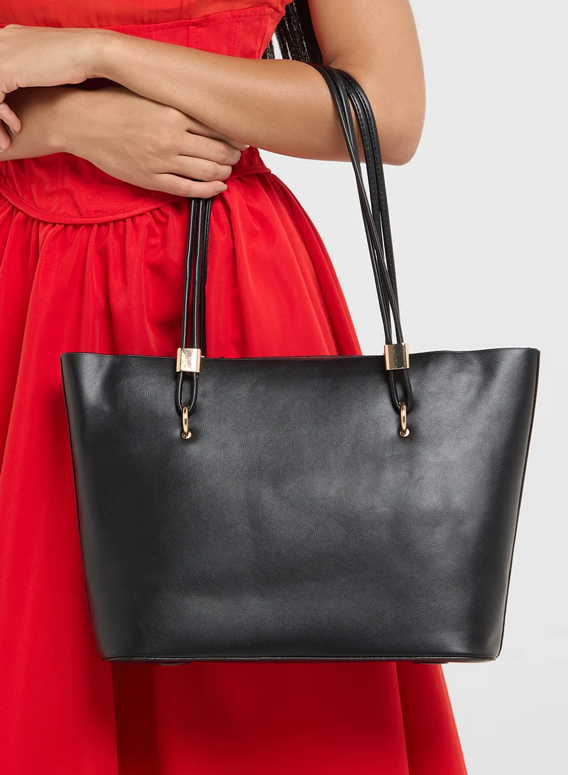 ELLA Metal Trim Tote Bag