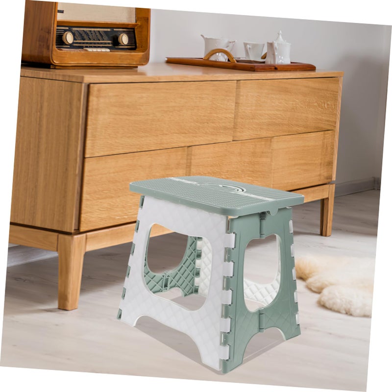 Foldable Portable Plastic Stool Lightweight Non Slip for Kitchen Outdoor and Camping - Image 3