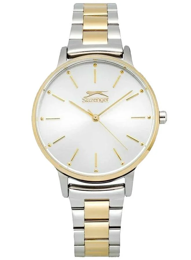 سلازنجر Slazenger SL.9.6287.3.03 Women's Analog Display Watch & Stainless Steel Strap Gold