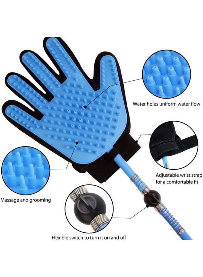 Generic Pet Grooming & Bathing Glove with Hose – Easy Cleaning & Massage for Dogs and Cats - Image 4
