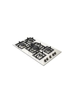 kitchen Line Stove 90 cm 5 burners Italian gas heavy iron safety valve  - Image 1