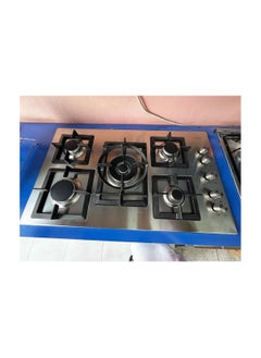 kitchen Line Stove 90 cm 5 burners Italian gas heavy iron safety valve  - Image 2