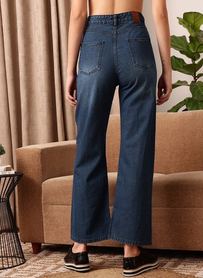 STREET 9 Comfort Light Fade Straight Fit Jeans for Women - Image 3