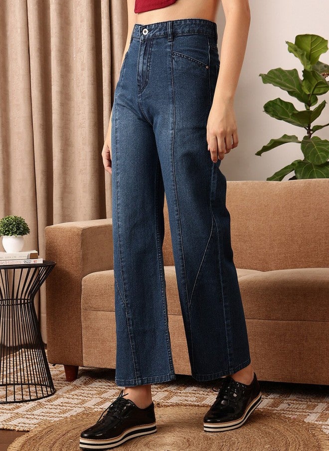 STREET 9 Comfort Light Fade Straight Fit Jeans for Women - Image 2