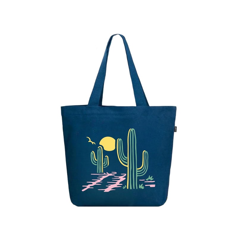 EcoRight Large Canvas Tote Bag for Women, Tote Handbags for Women with Zipper & Inner Pocket for College, Shopping, Office - Image 1